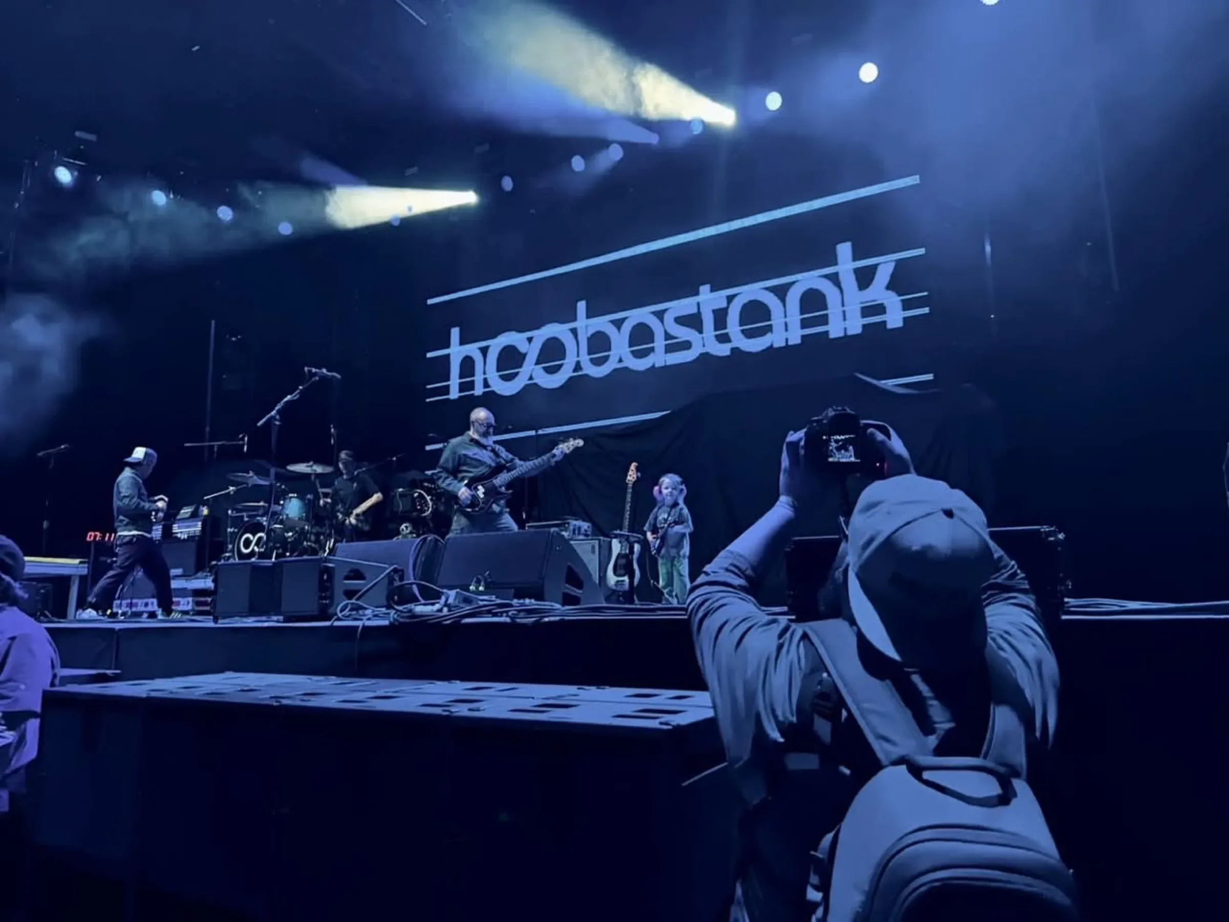 Live coverage from the stage wings during a show